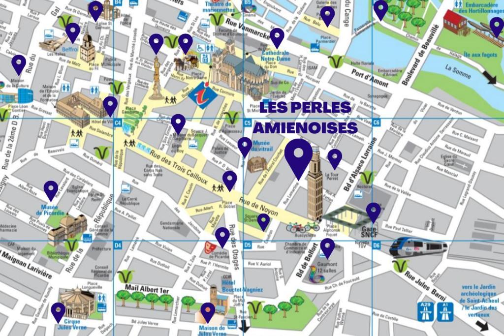 דירות אמיינס Les Perles Amienoises ☆ White Pearl ☆ Hyper Centre ☆ מראה חיצוני תמונה